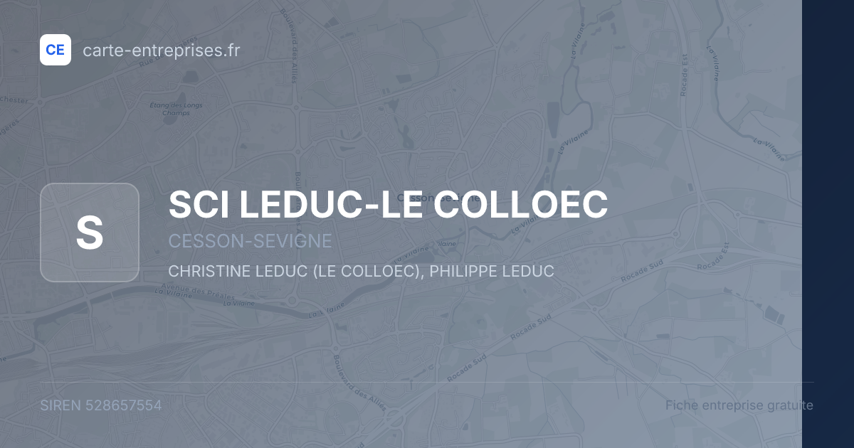SCI LEDUC-LE COLLOEC — 528657554 — fiche entreprise