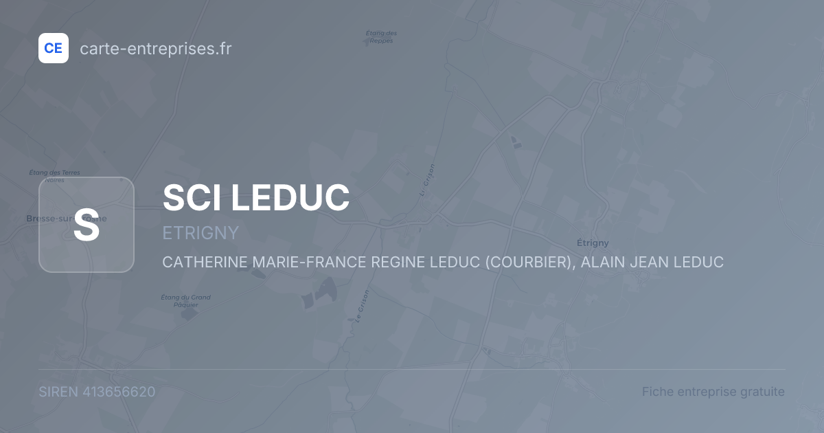 SCI LEDUC — 413656620 — fiche entreprise