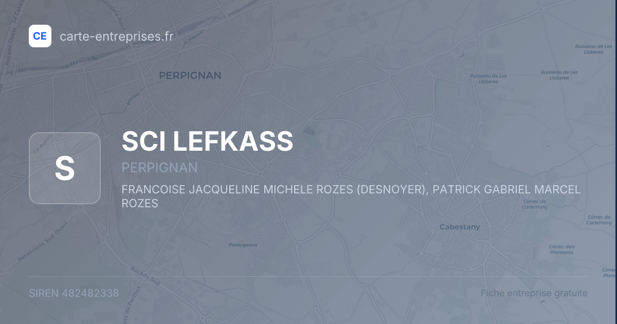 SCI LEFKASS — 482482338 — fiche entreprise