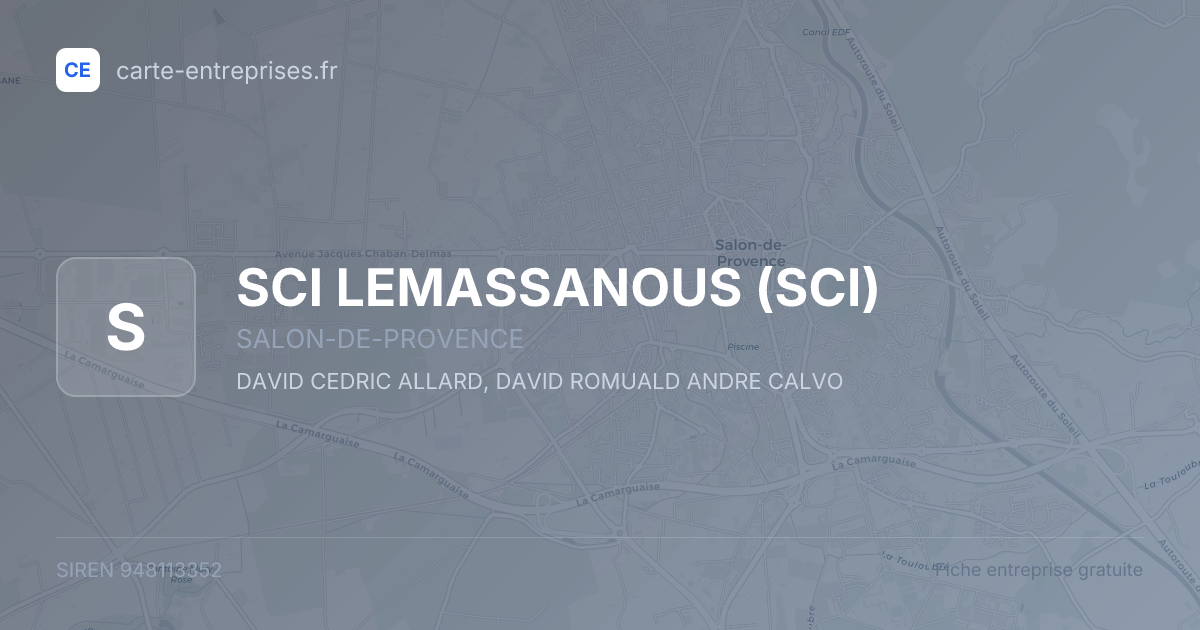 SCI  LEMASSANOUS (SCI) — 948113352 — fiche entreprise