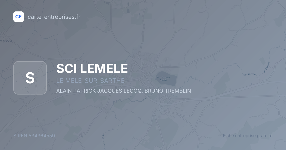 SCI LEMELE — 534364559 — fiche entreprise