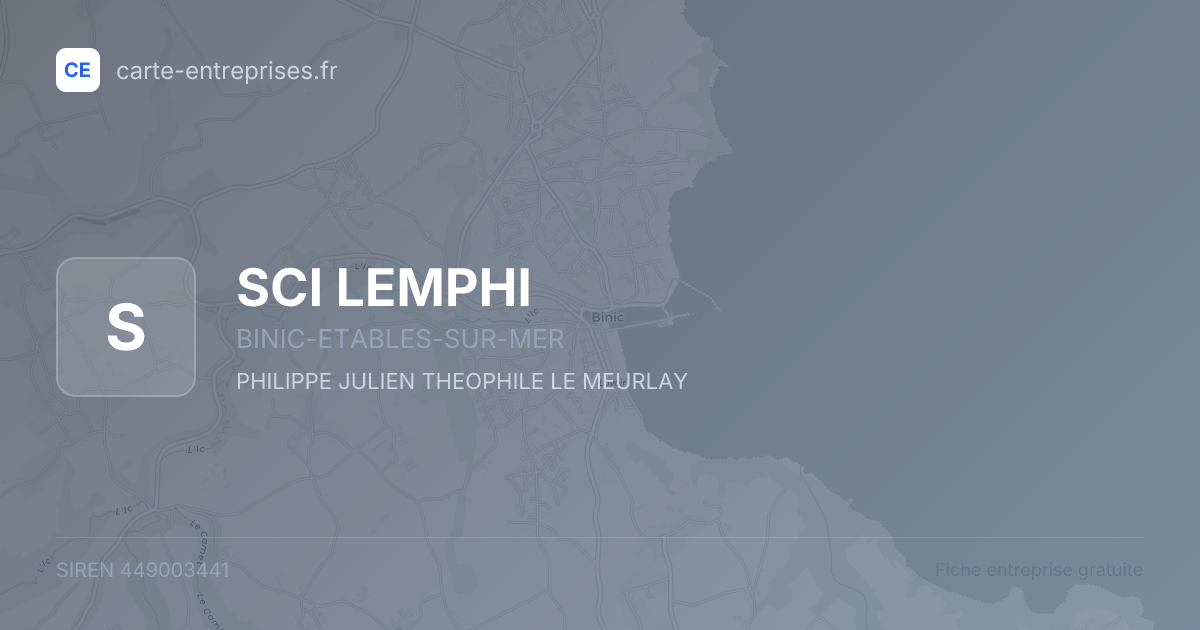 SCI LEMPHI — 449003441 — fiche entreprise
