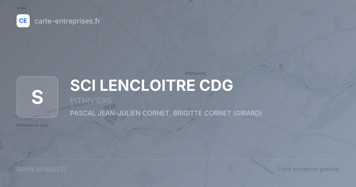 SCI LENCLOITRE CDG — 501465231 — fiche entreprise