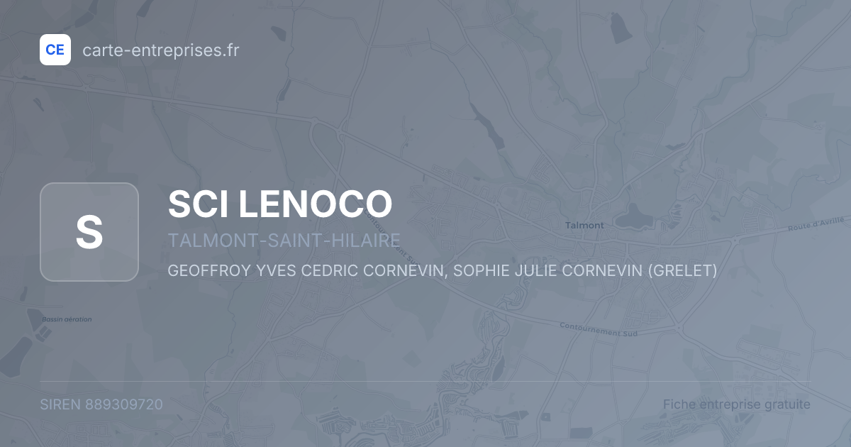 SCI LENOCO — 889309720 — fiche entreprise