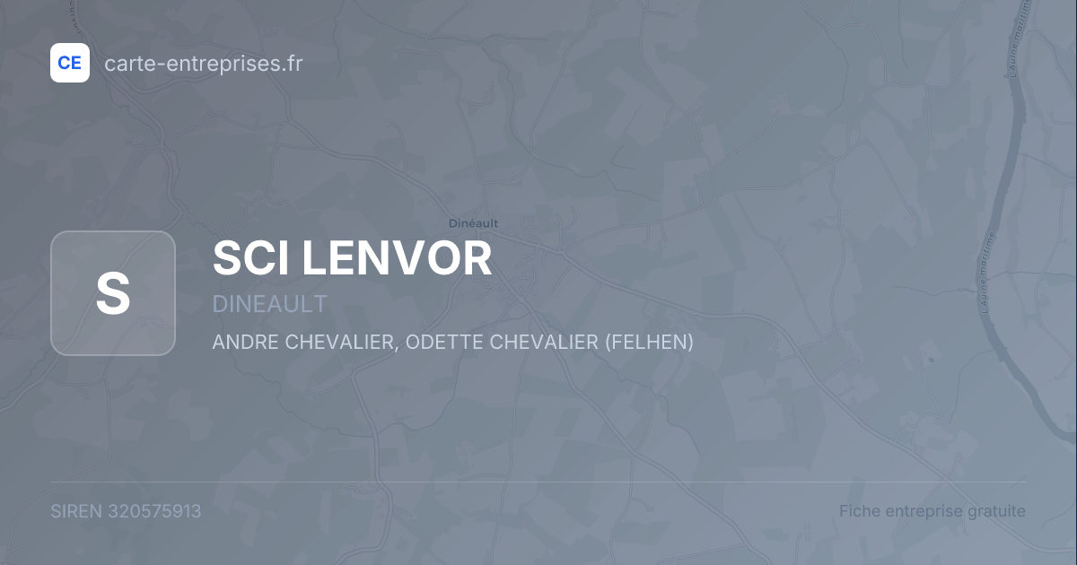 SCI LENVOR — 320575913 — fiche entreprise