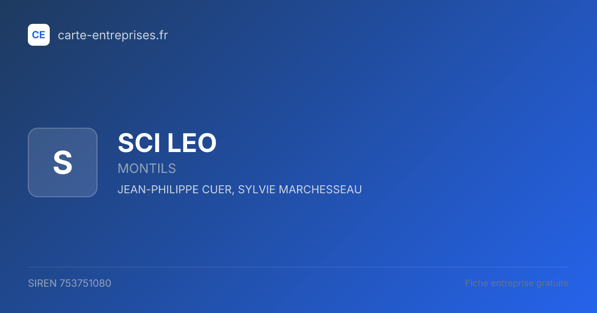 SCI LEO — 753751080 — fiche entreprise