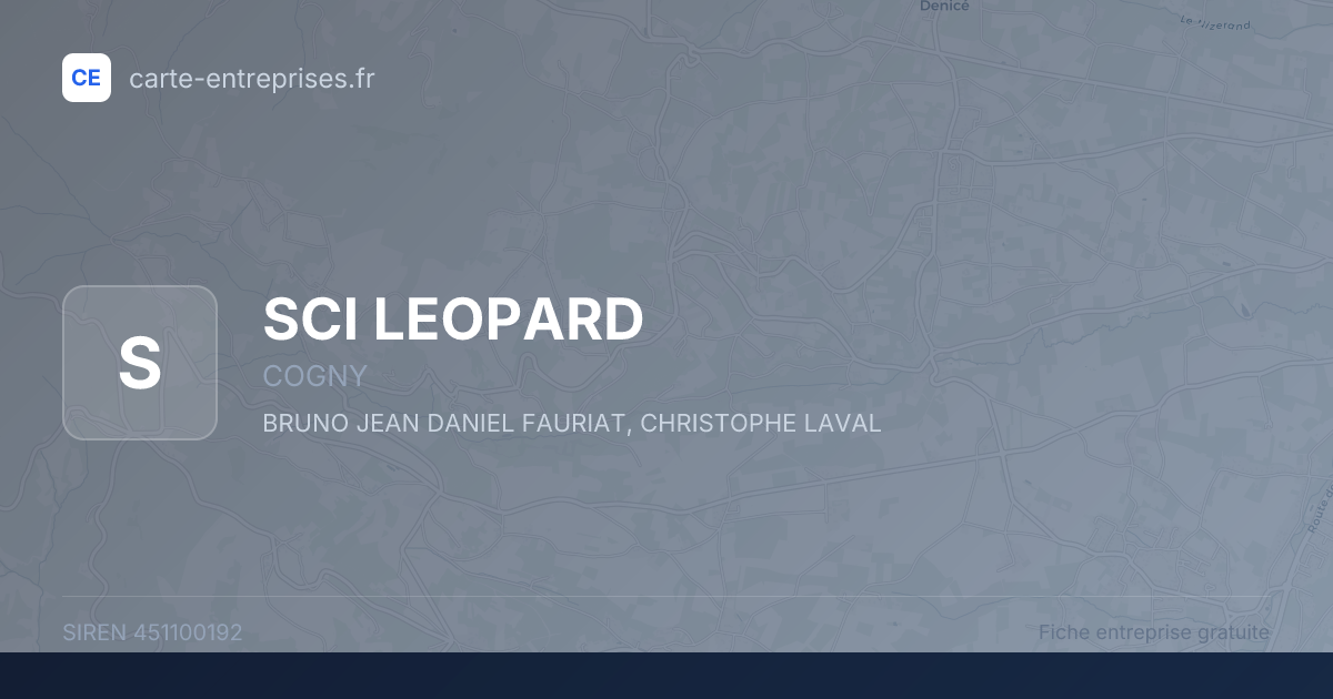 SCI LEOPARD — 451100192 — fiche entreprise