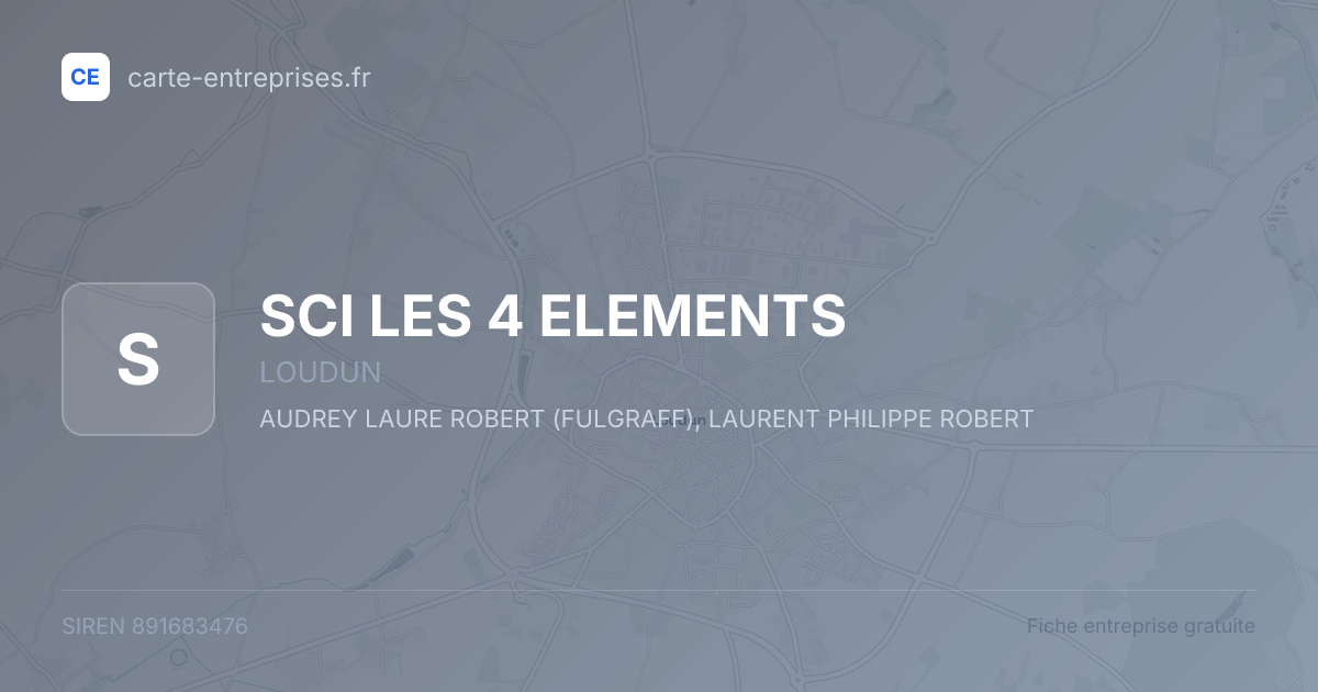 SCI LES 4 ELEMENTS — 891683476 — fiche entreprise
