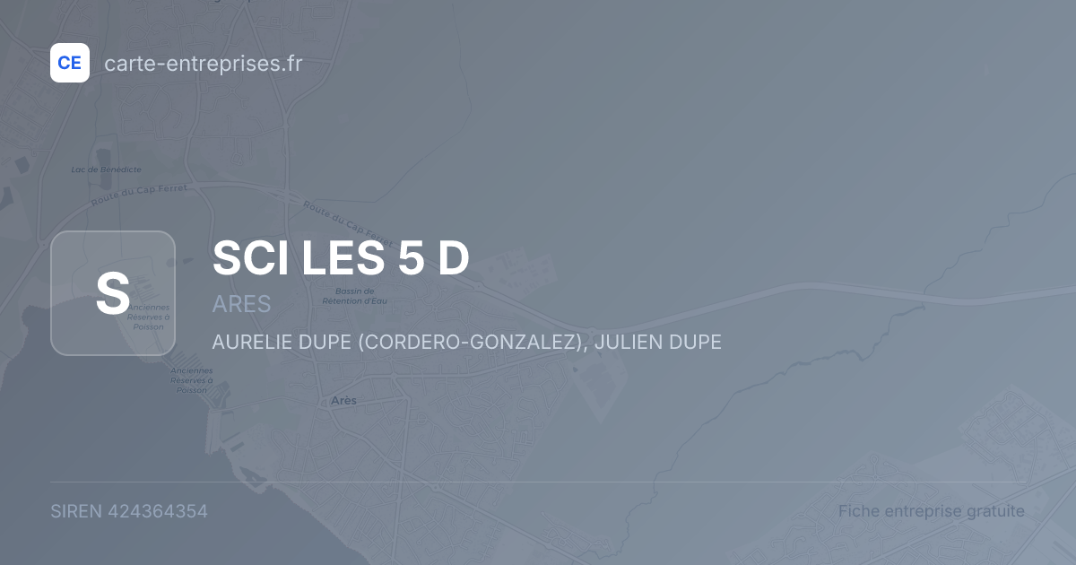 SCI LES 5 D — 424364354 — fiche entreprise