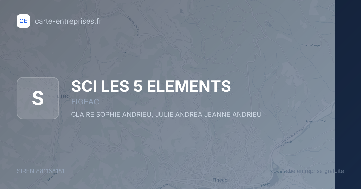 SCI LES 5 ELEMENTS — 881168181 — fiche entreprise