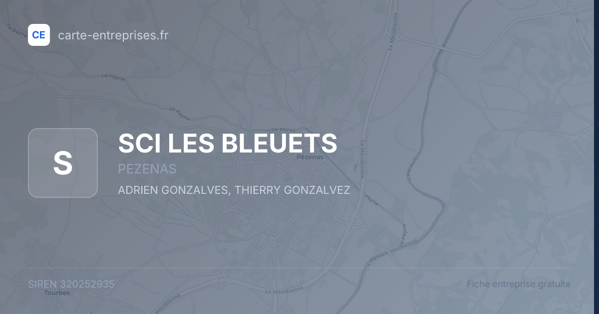 SCI LES BLEUETS — 320252935 — fiche entreprise
