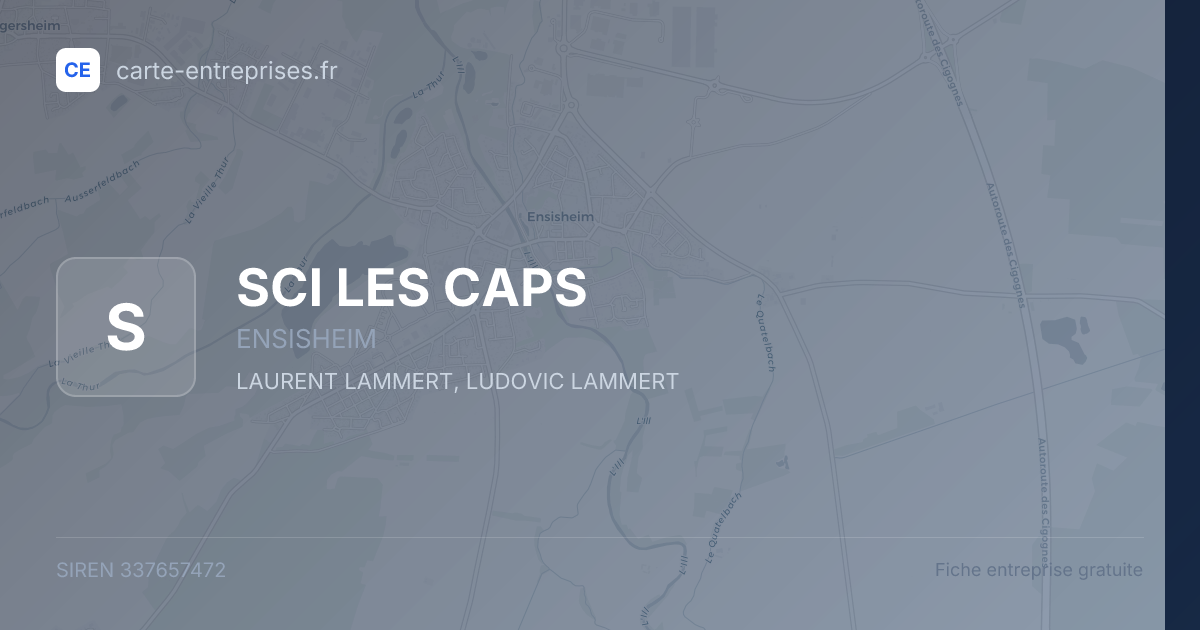 SCI LES CAPS — 337657472 — fiche entreprise