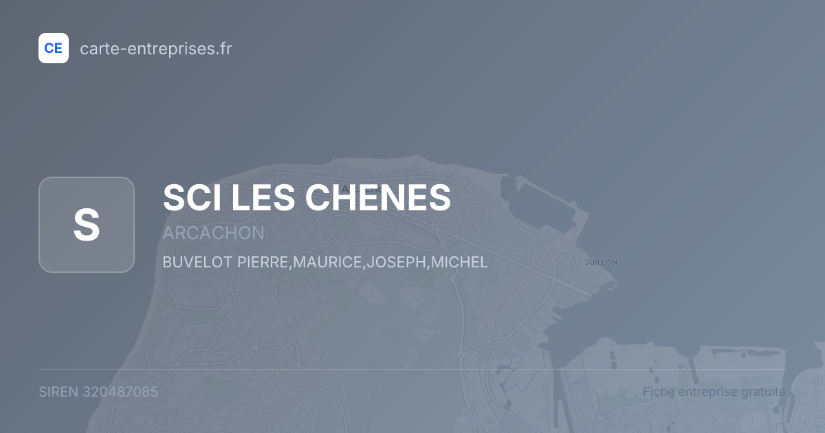 SCI LES CHENES — 320487085 — fiche entreprise