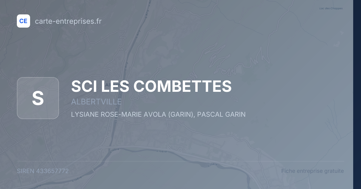 SCI LES COMBETTES — 433657772 — fiche entreprise