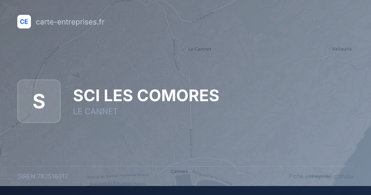 SCI LES COMORES — 782516017 — fiche entreprise