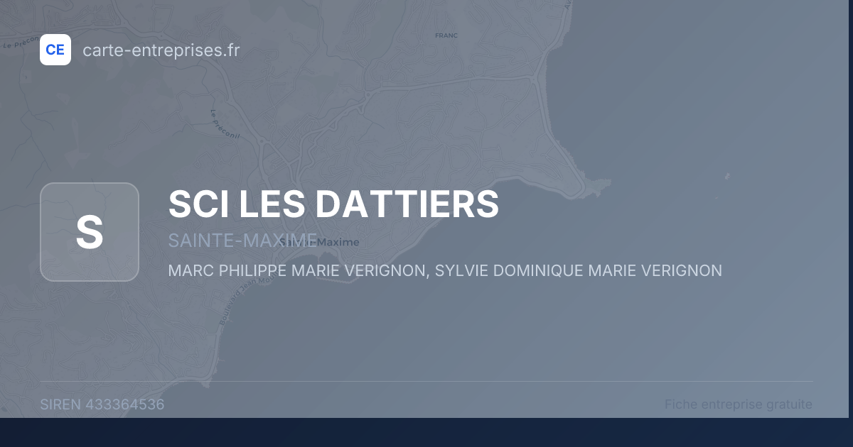 SCI LES DATTIERS — 433364536 — fiche entreprise