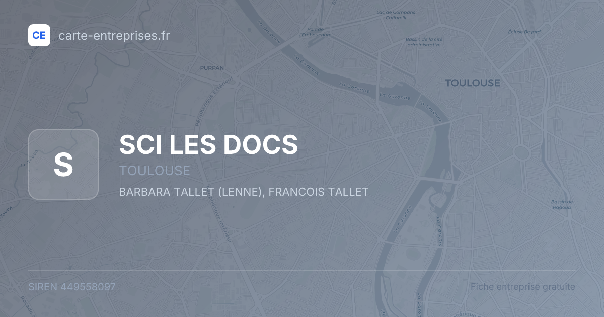 SCI LES DOCS — 449558097 — fiche entreprise