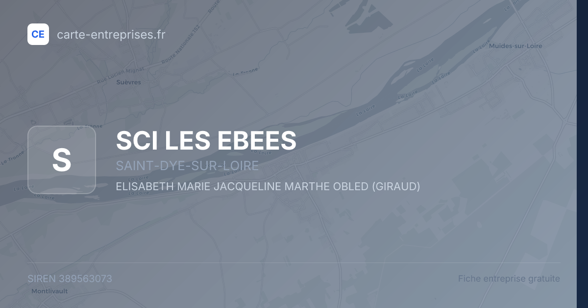 SCI LES EBEES — 389563073 — fiche entreprise