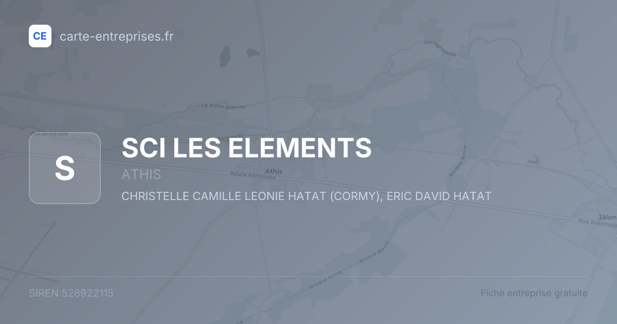 SCI LES ELEMENTS — 528922115 — fiche entreprise