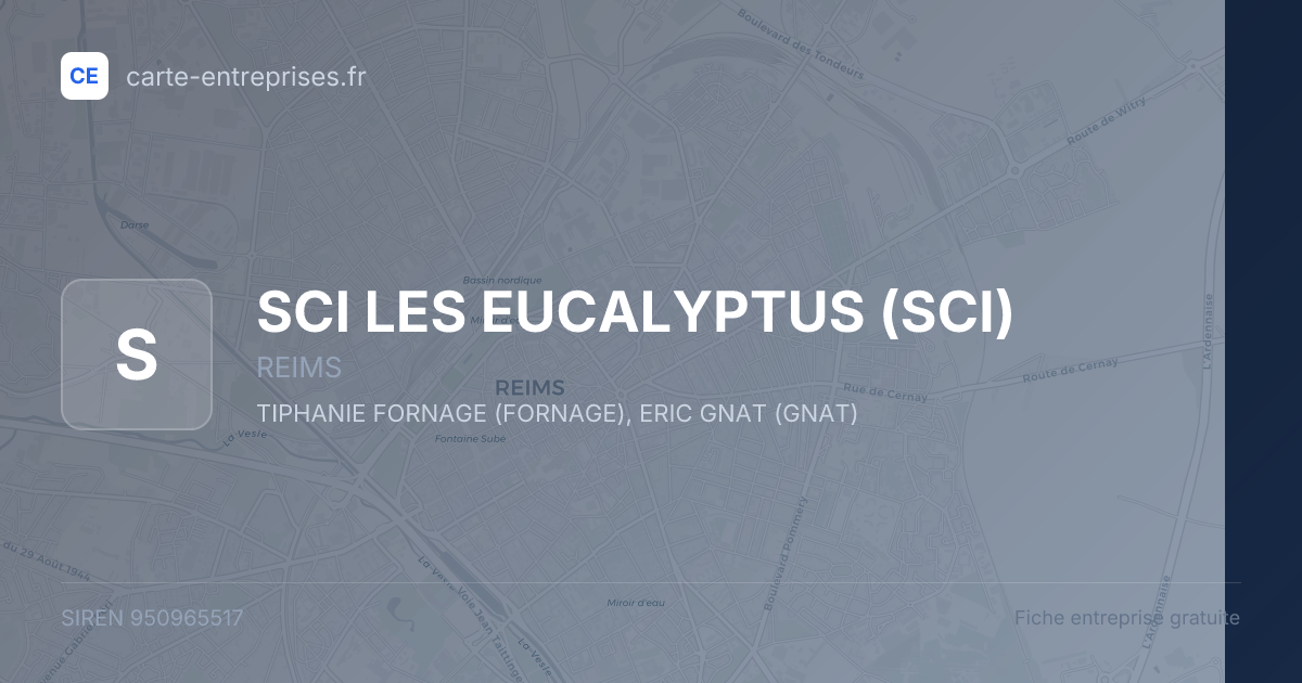 SCI LES EUCALYPTUS (SCI) — 950965517 — fiche entreprise