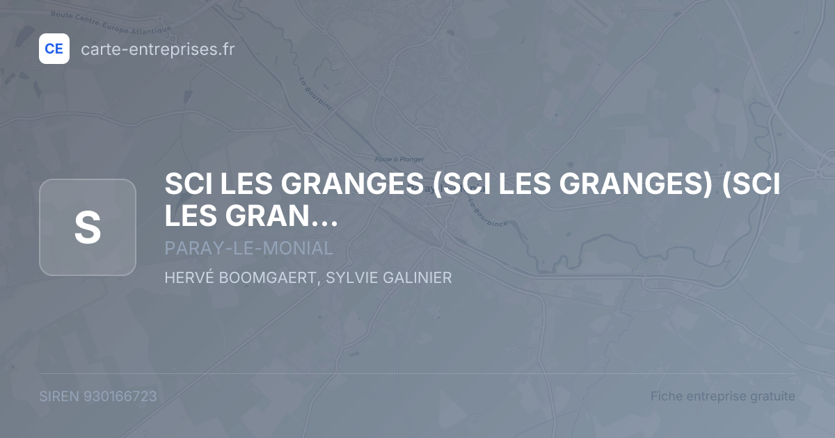 SCI LES GRANGES (SCI LES GRANGES) (SCI LES GRANGES) — 930166723 — fiche entreprise