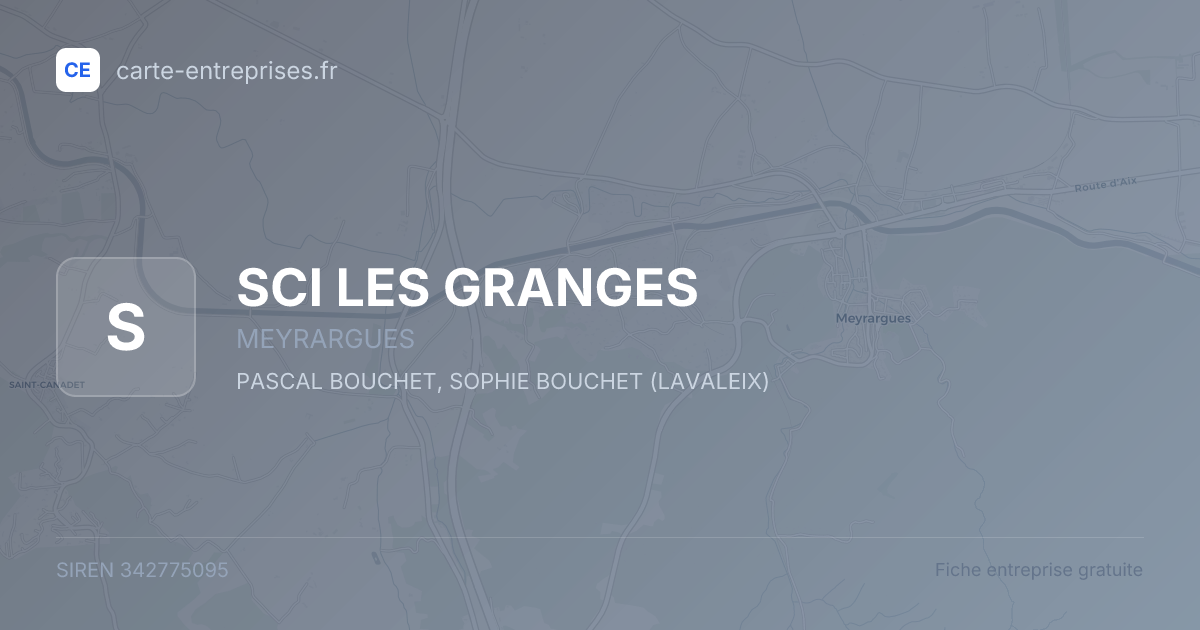 SCI LES GRANGES — 342775095 — fiche entreprise