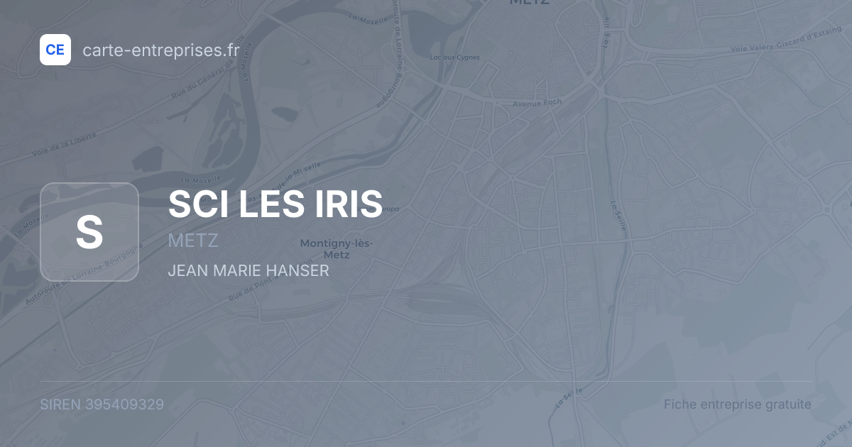 SCI LES IRIS — 395409329 — fiche entreprise