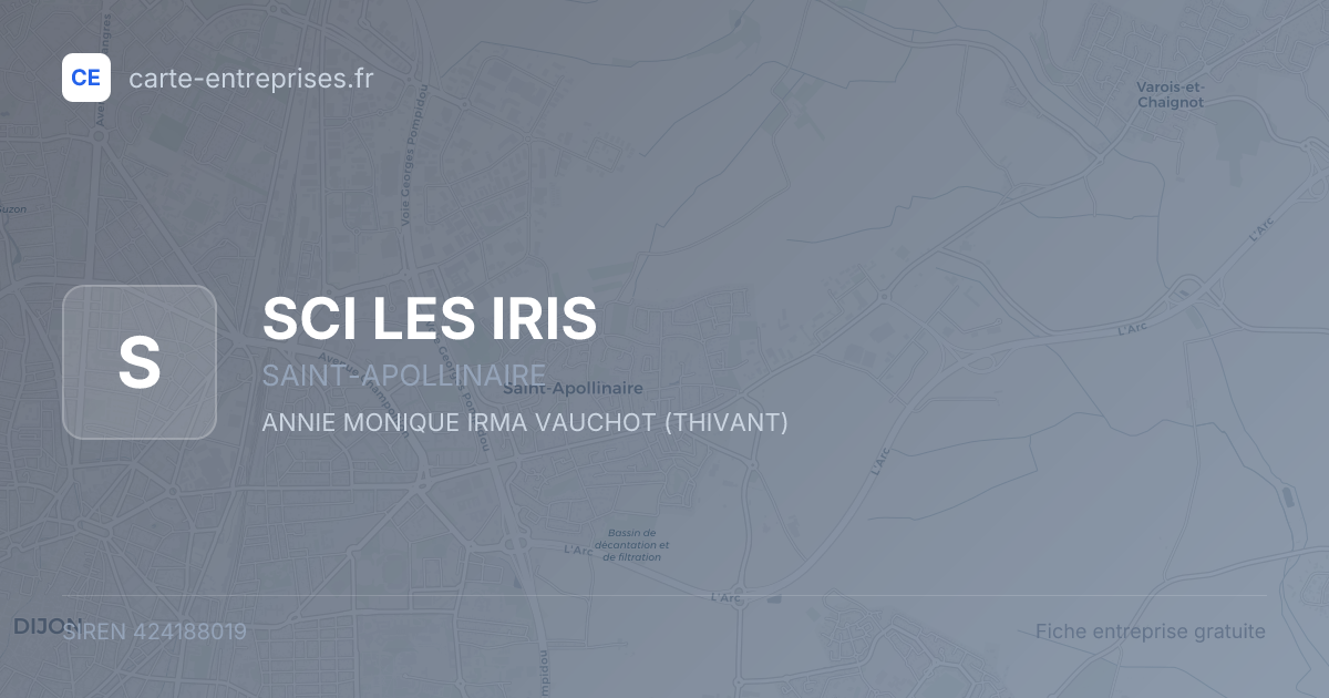 SCI LES IRIS — 424188019 — fiche entreprise