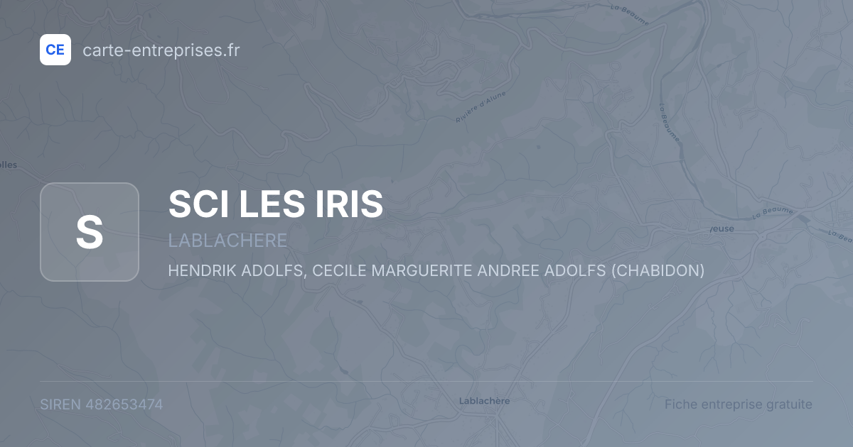 SCI LES IRIS — 482653474 — fiche entreprise
