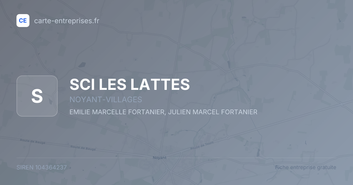 SCI LES LATTES — 104364237 — fiche entreprise