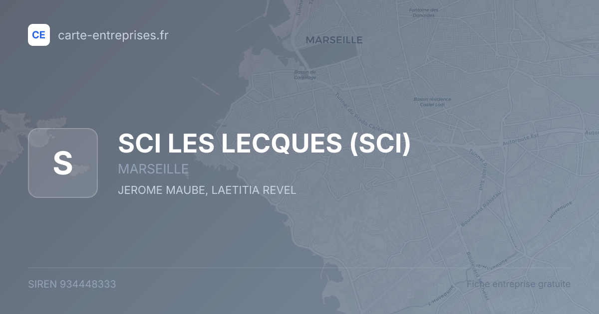SCI LES LECQUES (SCI) — 934448333 — fiche entreprise