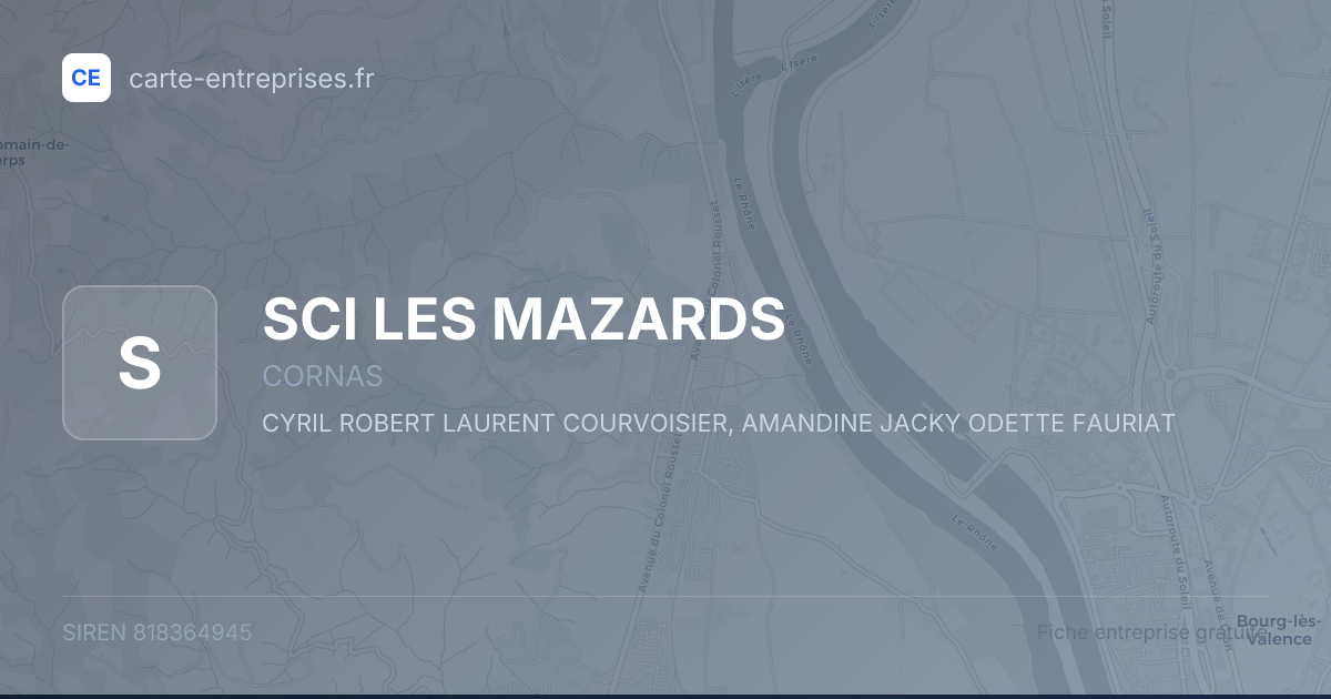 SCI LES MAZARDS — 818364945 — fiche entreprise