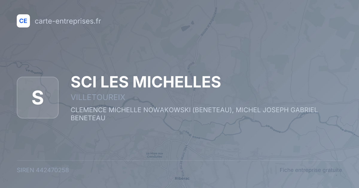 SCI LES MICHELLES — 442470258 — fiche entreprise