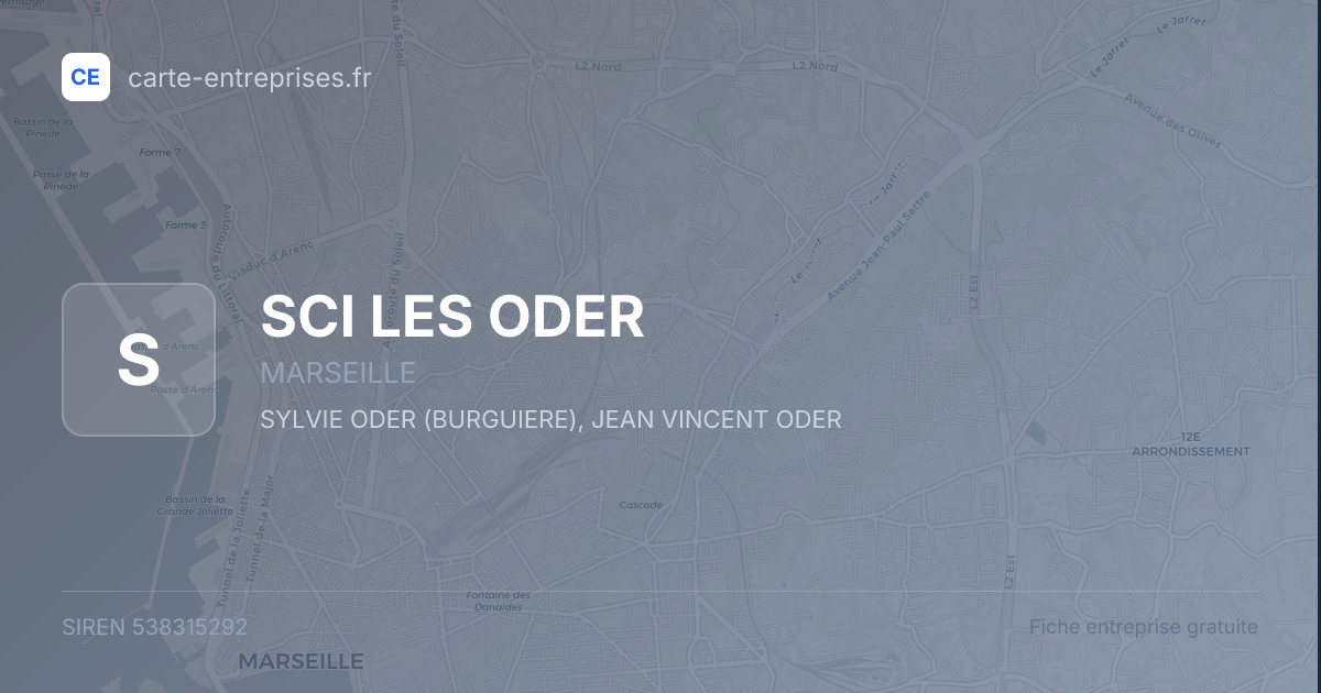 SCI LES ODER — 538315292 — fiche entreprise