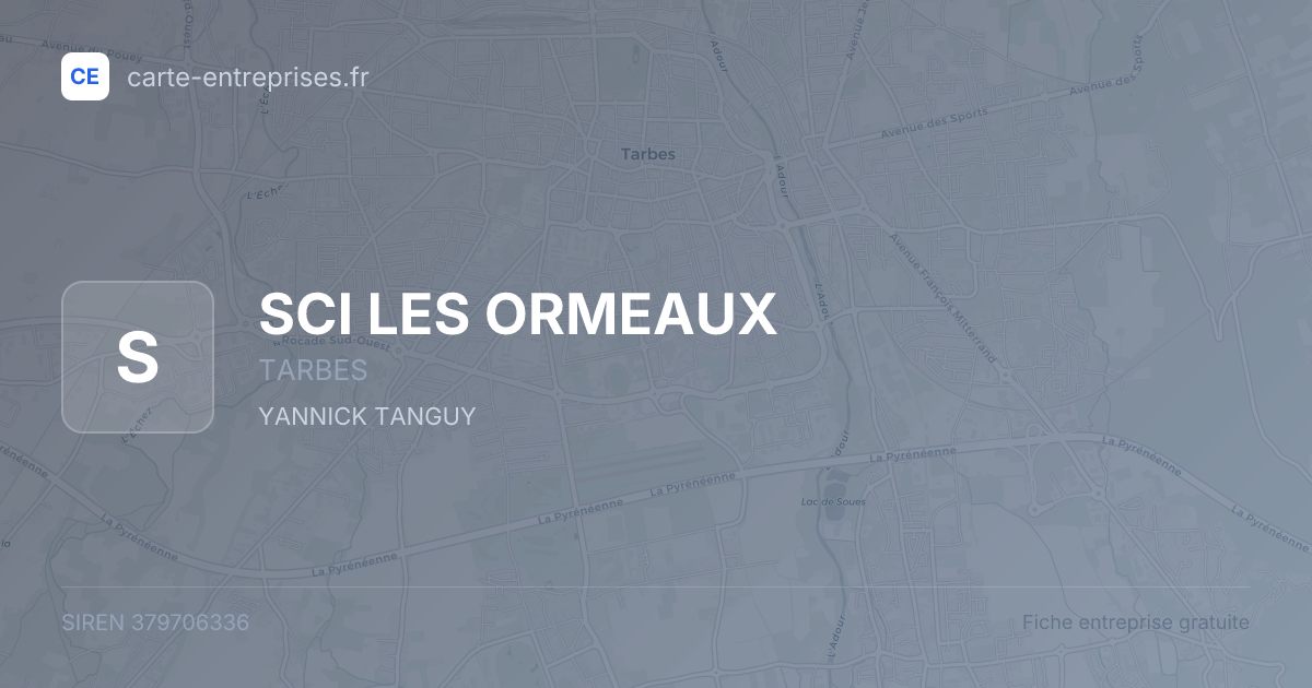 SCI LES ORMEAUX — 379706336 — fiche entreprise