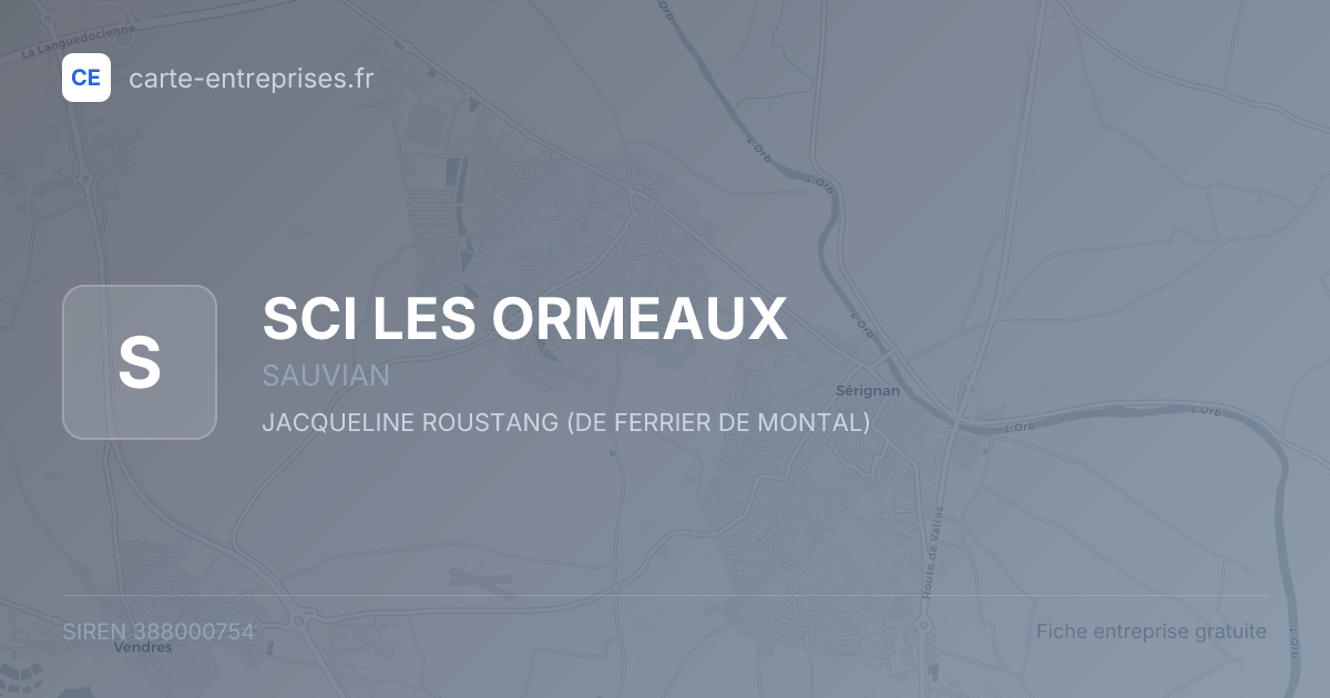 SCI LES ORMEAUX — 388000754 — fiche entreprise