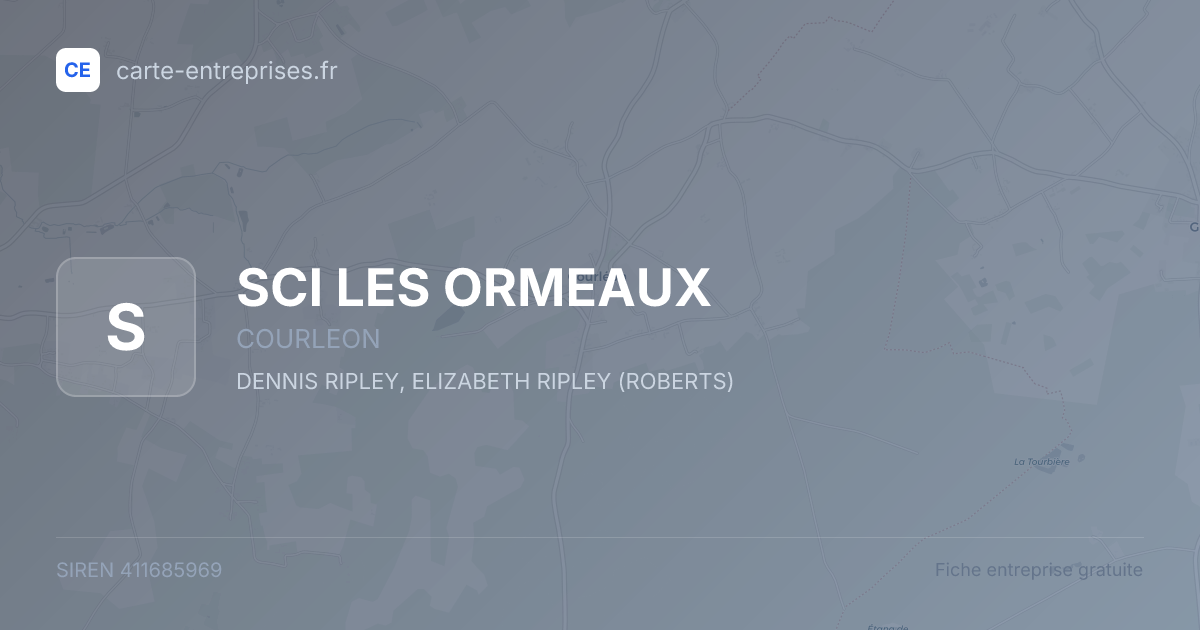 SCI LES ORMEAUX — 411685969 — fiche entreprise
