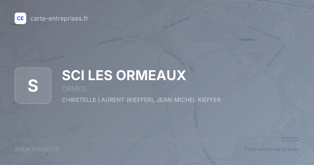 SCI LES ORMEAUX — 431320779 — fiche entreprise