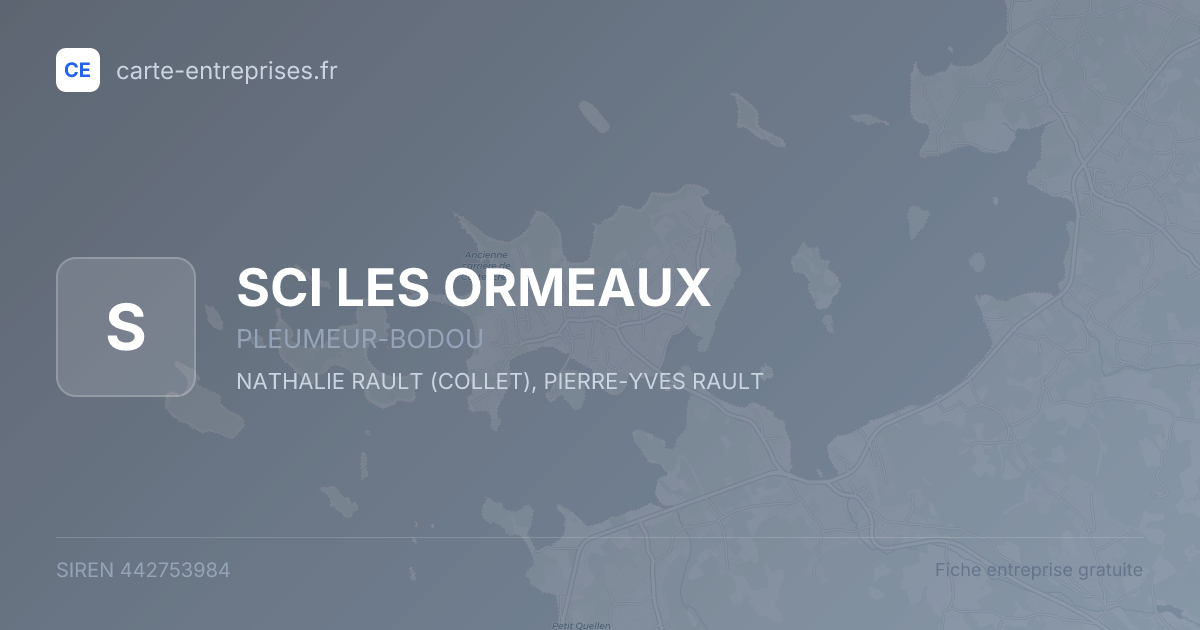 SCI LES ORMEAUX — 442753984 — fiche entreprise