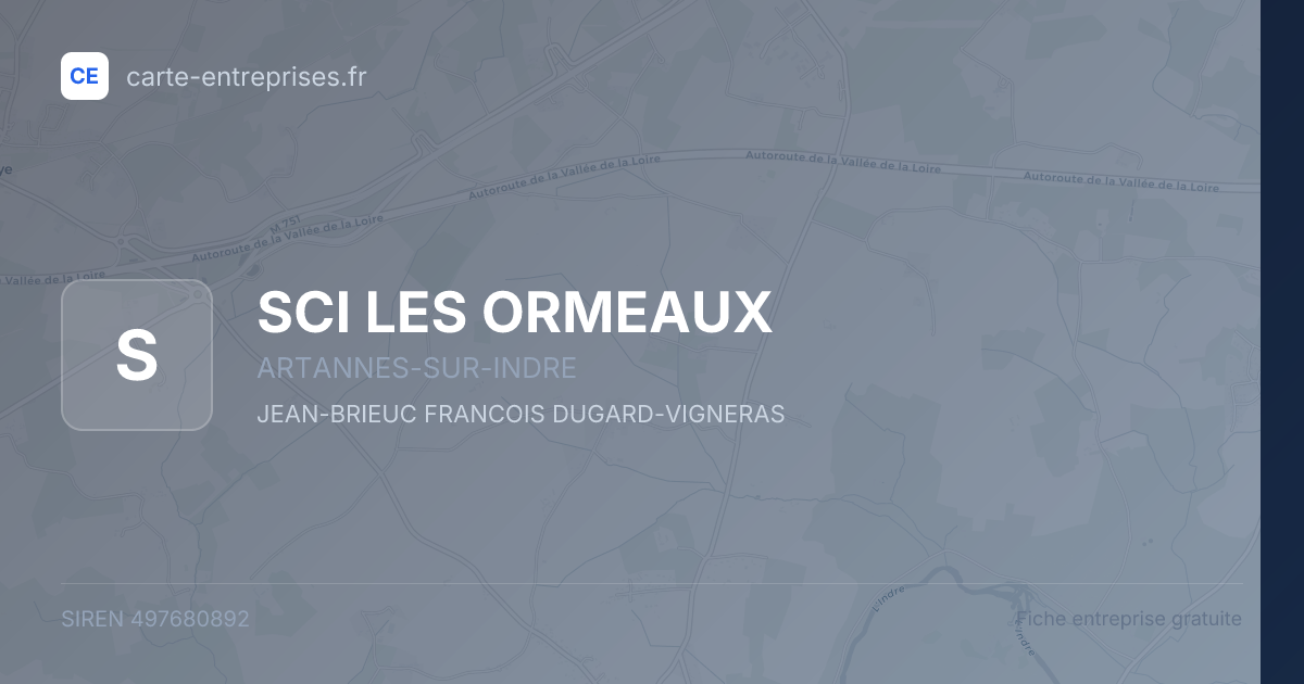SCI LES ORMEAUX — 497680892 — fiche entreprise
