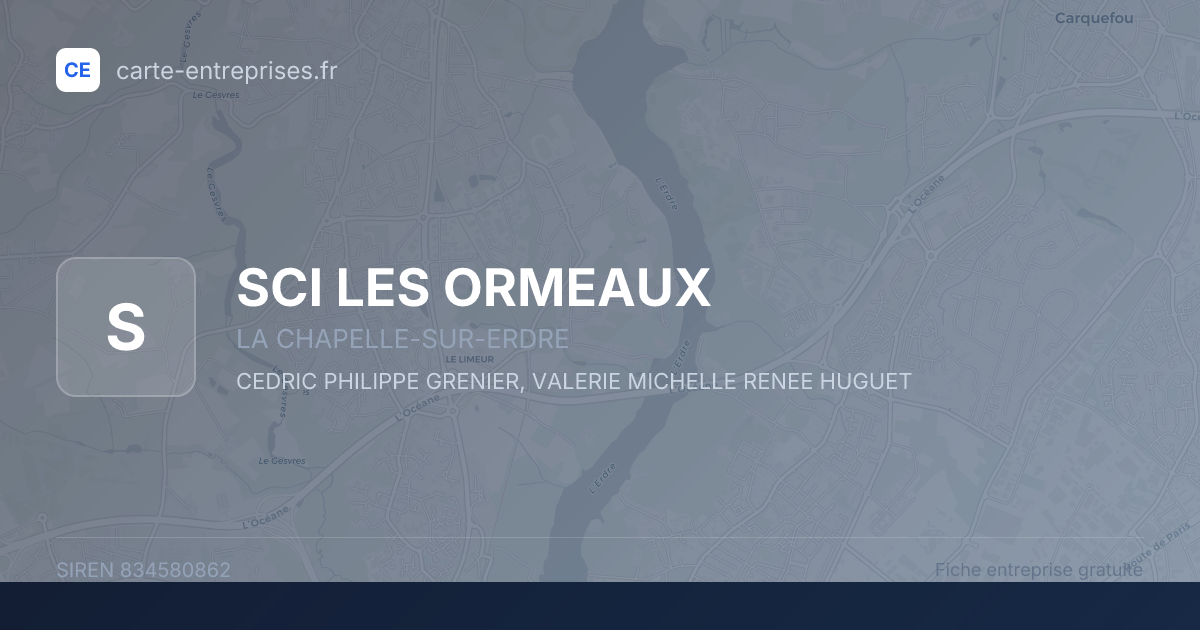 SCI LES ORMEAUX — 834580862 — fiche entreprise