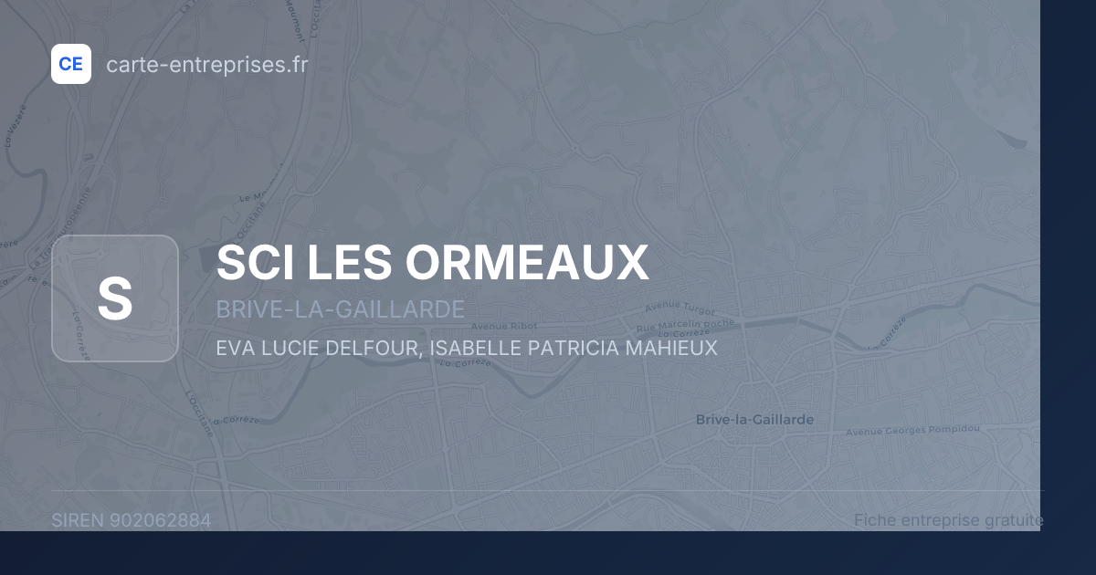 SCI LES ORMEAUX — 902062884 — fiche entreprise
