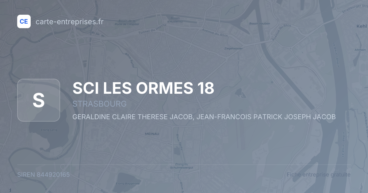 SCI LES ORMES 18 — 844920165 — fiche entreprise