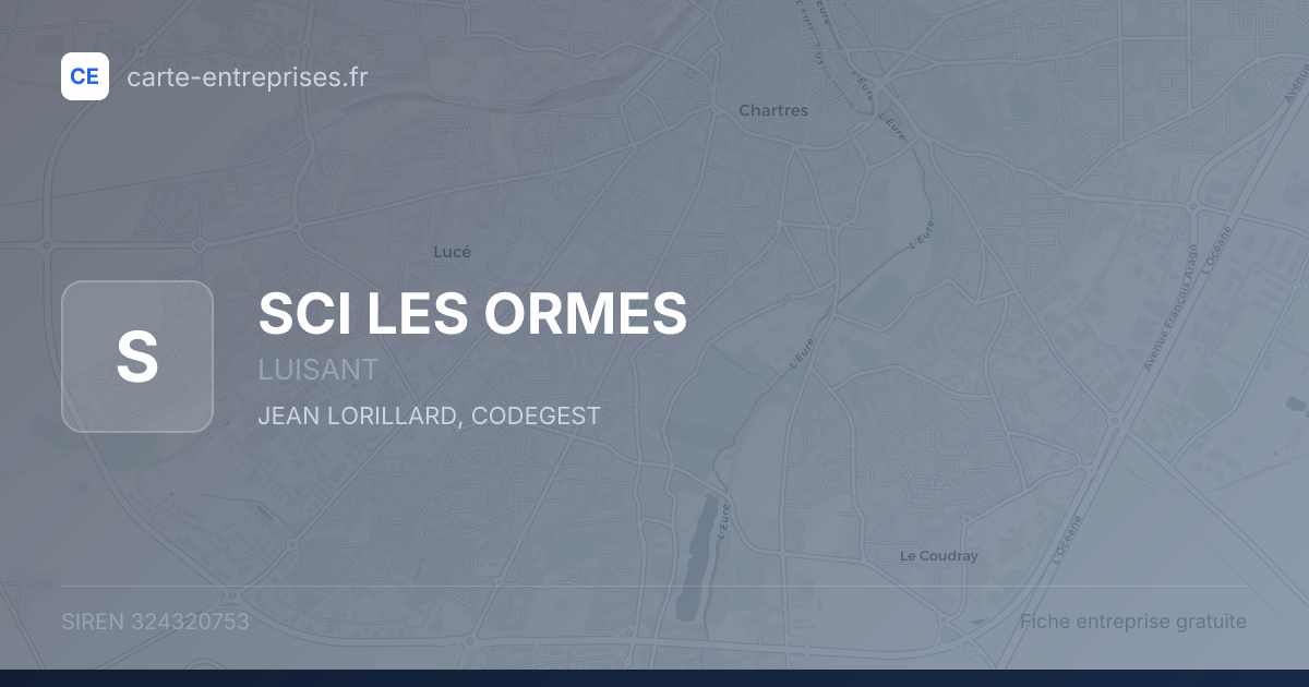 SCI LES ORMES — 324320753 — fiche entreprise