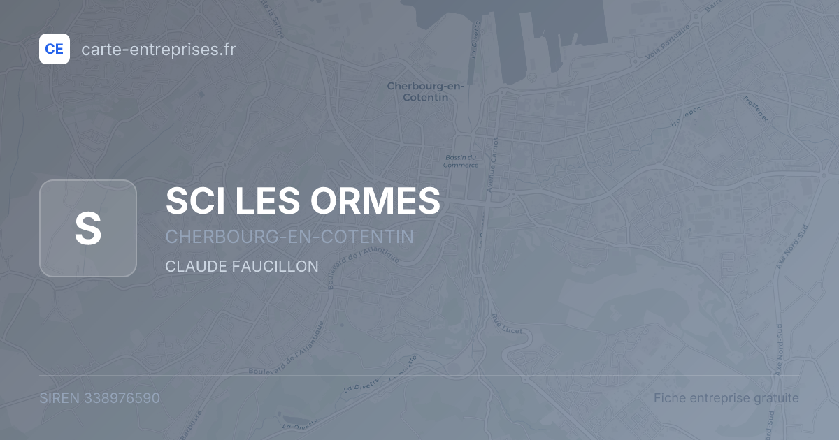 SCI LES ORMES — 338976590 — fiche entreprise
