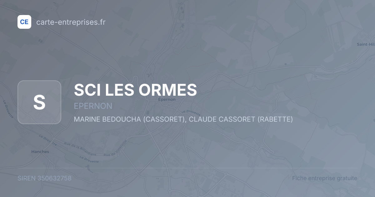 SCI LES ORMES — 350632758 — fiche entreprise