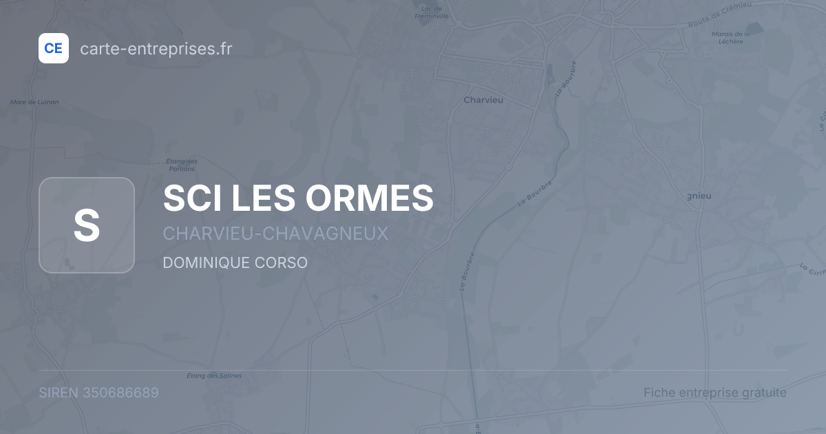 SCI LES ORMES — 350686689 — fiche entreprise