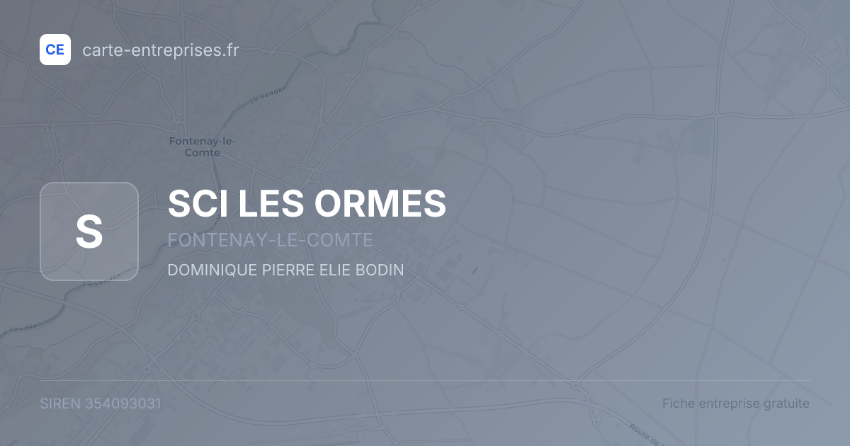 SCI LES ORMES — 354093031 — fiche entreprise