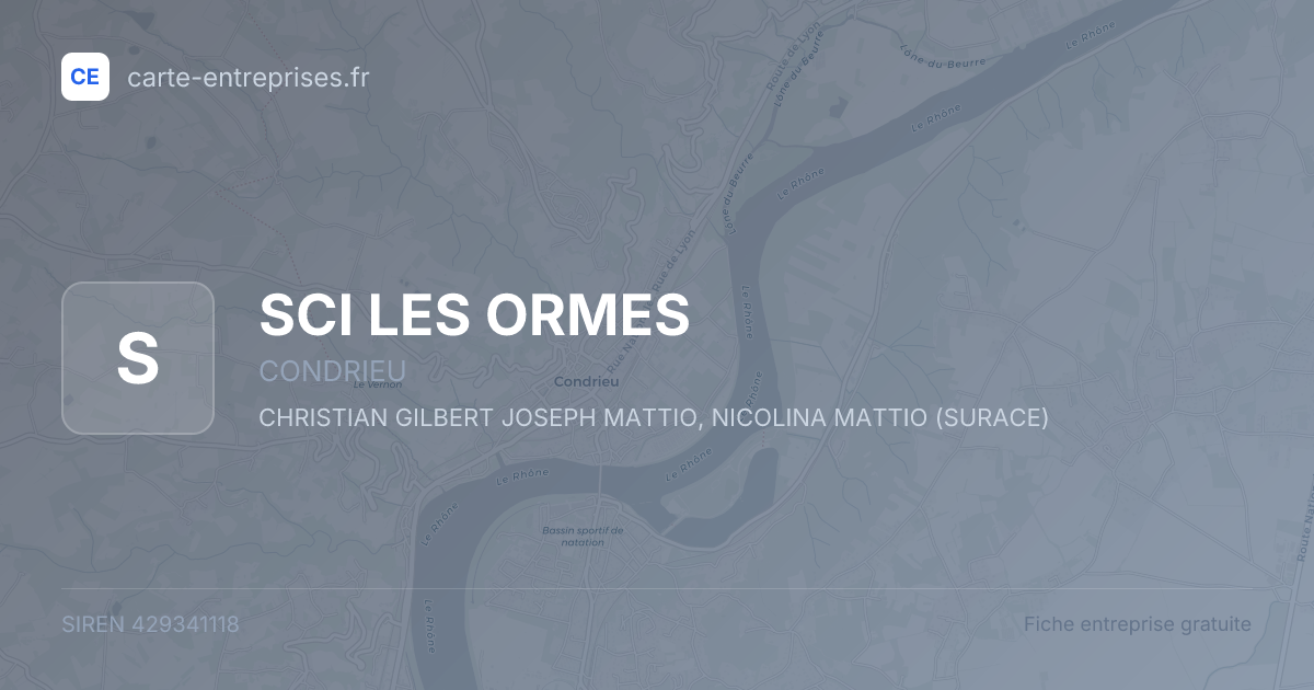 SCI LES ORMES — 429341118 — fiche entreprise