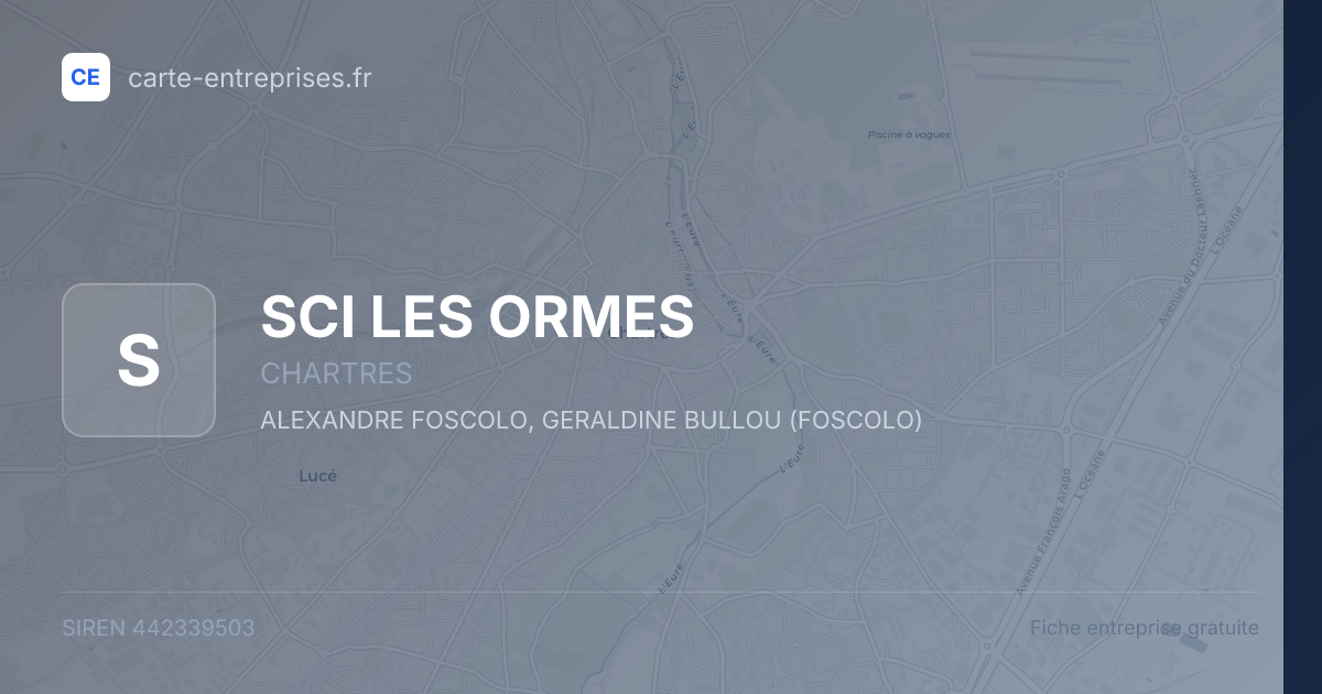 SCI LES ORMES — 442339503 — fiche entreprise
